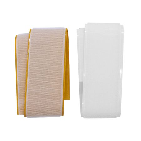 (LINEクーポン有)和気産業 BR010 強力面ファスナー バリバリテープ 粘着付 幅50mmX長さ500mm 白