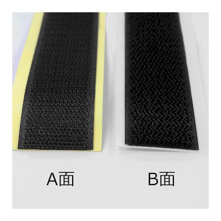 (LINEクーポン有)和気産業 BR040 強力面ファスナー バリバリテープ 粗面用 幅25mmX長さ150mm 黒
