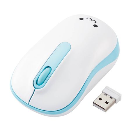 エレコム ELECOM M-DY11DRSKBU ワイヤレスマウス 無線 抗菌 光学式 3ボタン 静音 Mサイズ ブルー MDY11DRSKBU