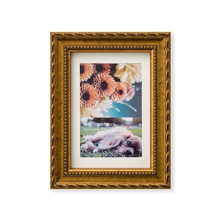 (LINEクーポン有)大仙 33R09512101 写真立 ルミエ ハガキ ゴールド