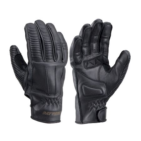 デイトナ DAYTONA 19492 バイク用 グローブ XLサイズ ブラック ゴートスキン タッチパネル対応 春夏秋 本革 ヴィンテージライン HBG−061