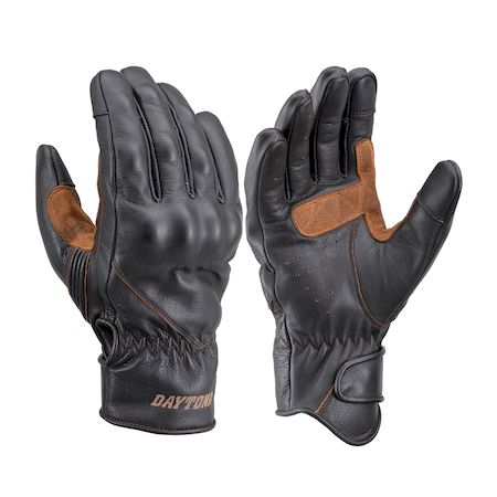 デイトナ DAYTONA 19571 バイク用 グローブ XLサイズ ブラウン ゴートスキン ソフトプロテクター タッチパネル対応 春夏秋 本革 ヴィンテージライン HBG−063