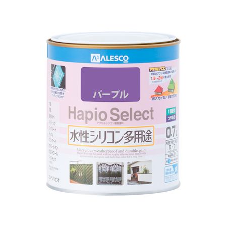 カンペハピオ 00017650721007 ハピオセレクト パープル 0．7L Hapio Kanpe ホビー用 水性シリコン多用途つやあり 4972910049959