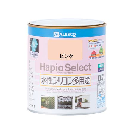 カンペハピオ 00017650831007 ハピオセレクト ピンク 0．7L Kanpe Hapio 4972910045685 水性シリコン多用途つやあり【キャンセル不可】