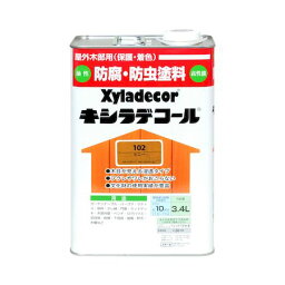 カンペハピオ 00017670130000 キシラデコール ピニー 3．4L 大阪ガスケミカル Kanpe Hapio ホビー用 Xyladecor屋外木部用 日本エンバイロケミカルズ【キャンセル不可】