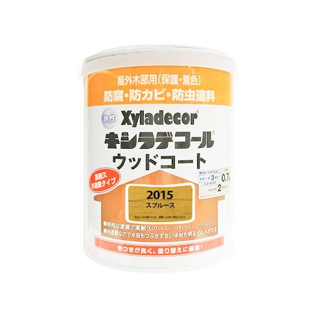 カンペハピオ 00097670450000 水性キシラデコール ウッドコート スプルース 0．7L 水性XDウッドコートS KANSAI 大阪ガスケミカル Hapio Kanpe【キャンセル不可】