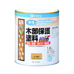 カンペハピオ 00617654001016 水性木部保護塗料 とうめい 1．6L Kanpe Hapio 透明 木部用 4972910056384 屋外木部保護塗料 ALESCO【キャンセル不可】