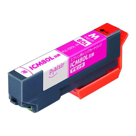 【あす楽対応】「直送」エレコム PLE-E80L-M プレジール EPSON ICM80L対応 マゼンタ PLEE80LM 互換プリンターインク 互換インク マゼンダ plaisir