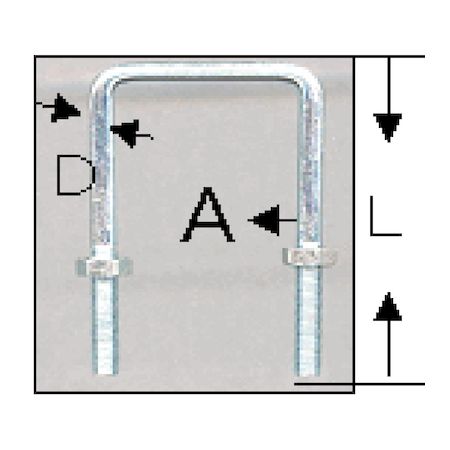 aiai 4529931158124 15−812 足長コ型ボルトナット M6X70