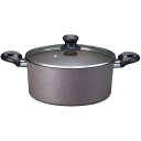 LIV PLUS ベストコ 4975970254363 アリエッタ ネクスト ダイヤモンドコート IHハイキャセロール 24cm/アイスフラワーブラウン ND&...