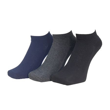 (LINEクーポン有)PAX-ASIAN 596D 綿麻先丸メッシュスニーカー丈ソックス3P 大きめ