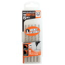 高芝ギムネ 4989586134513 2138−32 FIRST チタンコート六角軸鉄鋼用ドリル サイズ:3.2mm 5入
