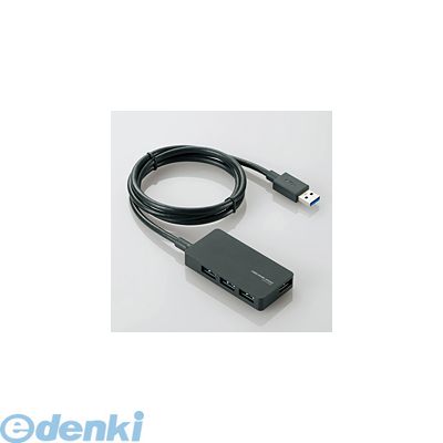 (LINEクーポン有)ELECOM エレコム U3H-A408SBK USB3.0対応ACアダプタ付き4ポートUSBハブ U3H-A408SBK U3HA408SBK ブラック セルフパワー