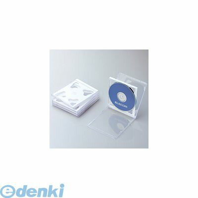 (LINEクーポン有)ELECOM エレコム CCD-JSCNW5WH Blu-ray/DVD/CDケース 標準/PS/2枚収納 CCD-JSCNW5WH CCDJSCNW5WH ホワイト DVDプラケース