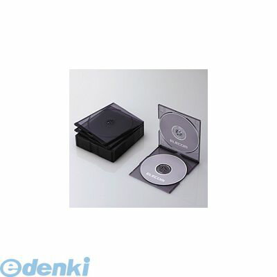 ELECOM エレコム CCD-JSCSW10CBK Blu-ray/DVD/CDケース スリム/PS/2枚収納 CCD-JSCSW10CBK CCDJSCSW10CBK クリアブラック