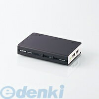 ELECOM エレコム KVM-DVHDU2 ワイド解像度に対応した2台のPC共有用DVI対応パソコン切替器 KVMDVHDU2 BOX型 USB DVI対応パソコン自動切替器