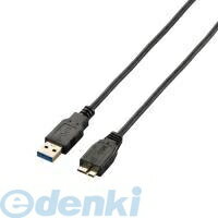 ELECOM エレコム USB3-AMBX20BK 極細USB3.0ケーブル A-microB USB3AMBX20BK ブラック A-microBタイプ スリム USBケーブル