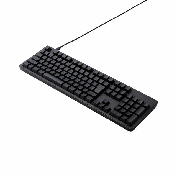 ELECOM エレコム TK-MC50UKLBK キーボード 有線 着脱式USBケーブル 赤軸 リニア メカニカル テンキー付き Leggero ブラック TKMC50UKLBK