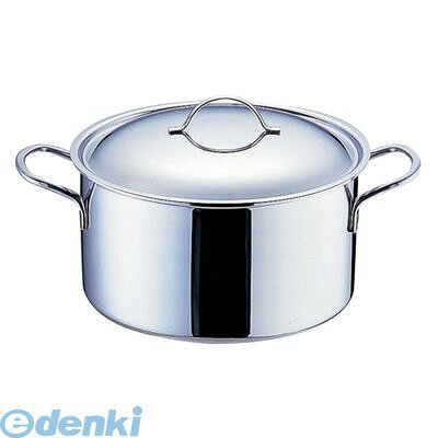 (LINEクーポン有)AHV664 18−10プライオリティ 半寸胴鍋 蓋付 3694−28 デバイヤー 3011243694281 deBUYER