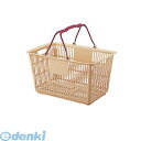 ASYF403 ショッピングバスケット U−31 ベージュ/エンジ 4905001363672 TKG 買い物かご レジカゴ マーケットバスケット
