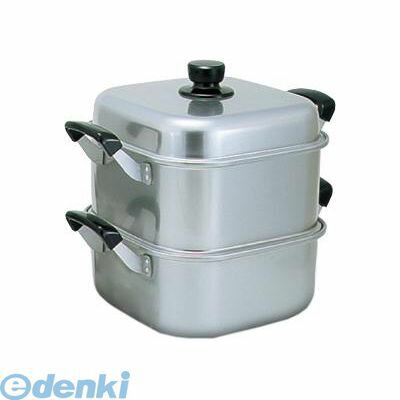 (LINEクーポン有)AMS71261 アルマイト角型蒸器 26cm 一重 4970197725269 アカオアルミ 角蒸器 AKAO 蒸し器 アルマイト角型蒸し器 アルミ角蒸 スチーマー 角蒸し器