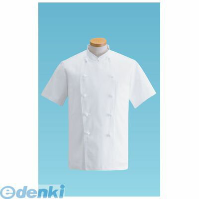 SHK10004 コックコート・半袖 KG−412 ホワイト LL 4905001552748 サンペックスイスト サーヴォ SERVO