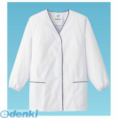 (LINEクーポン有)SHK416 白衣・長袖 FA−380 ホワイト 4L 4905001553189 サンペックスイスト サーヴォ SERVO