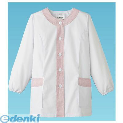 SHK373 女性用デザイン白衣 長袖 FA−723 L 4905001553875 サンペックスイスト サーヴォ SERVO