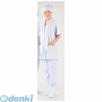 【12/5限定！抽選で最大100％ポイントバック】SHK4504 テクノファインコート 女子襟有り半袖白衣 NR-432 LL 4580264670332 テクノファインコート女子襟有り半袖白衣