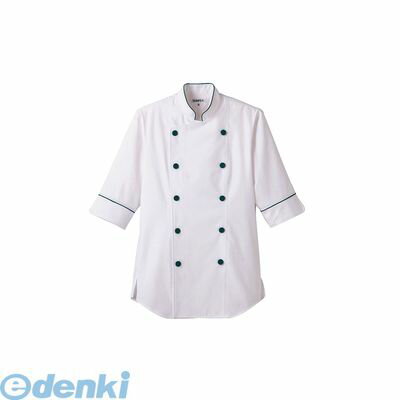 SKC5005 ショップコート ET−1137 ホワイト×グリーン 3L 4905001571763 サンペックスイスト サーヴォ SERVO