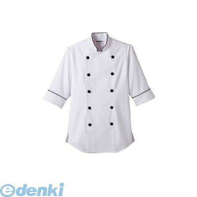 SKC5302 ショップコート ET−1140 ホワイト×ブラック M 4905001571916 サンペックスイスト サーヴォ SERVO