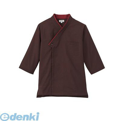 SKC3303 男女兼用ショップコート JT−1258 M エンジ 4905001231391 サンペックスイスト サーヴォ 臙脂 SERVO 作務衣