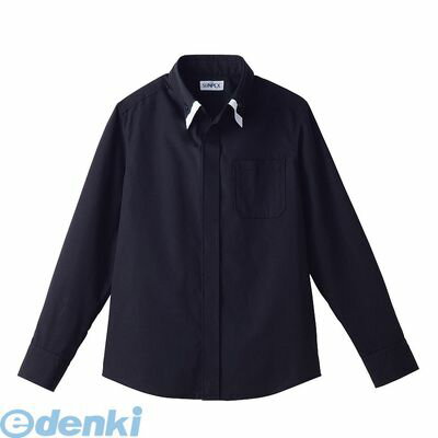 SSY3608 レイヤードBD衿長袖シャツ L ET−1312 BK×WT 4905001573347 サンペックスイスト サーヴォ レイヤードBD衿長袖シャツL レイヤードBD衿シャツ