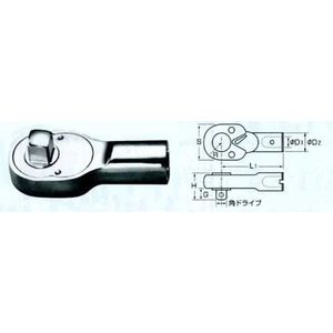 (LINEクーポン有)中村製作所 KANON 1000QCK QCK形ラチェットヘッド カノン 1000QCK【キャンセル不可】 へッド交換式トルクレンチ用ラチェットヘッド NAKAMURA
