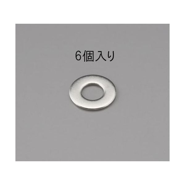 【個人宅配送不可】【即納在庫品】「直送」エスコ EA949LX-212 M12 【ステンレス】平ワッシャー【6枚】..