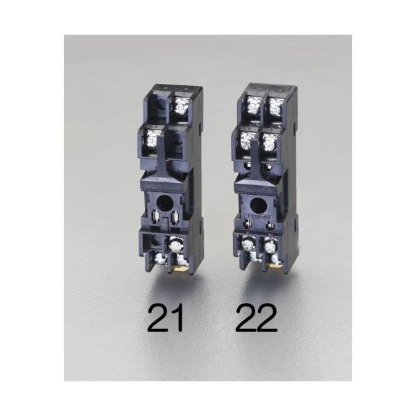 【即納在庫品】「直送」エスコ EA940MR-21 【1cスリムタイプ】 リレー用ソケット【EA940MP−81？83H用】..