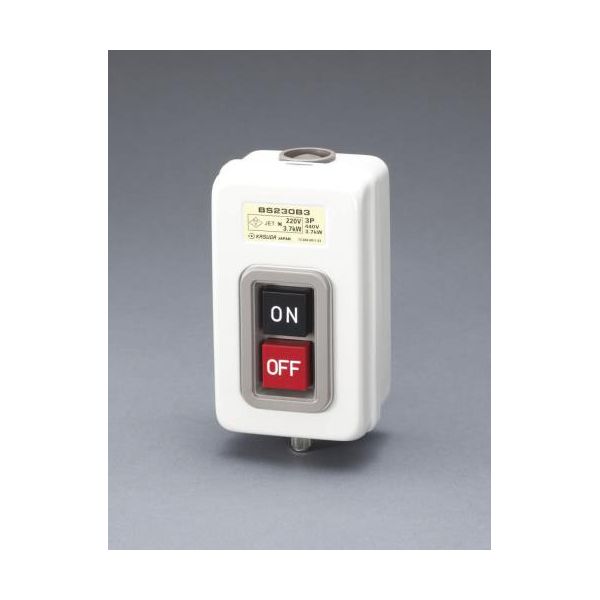 (LINEクーポン有)【個人宅配送不可】【即納在庫品】「直送」エスコ EA940DF-72 30A／3P三相 押しボタン開閉器【鉄製】 EA940DF72【キャンセル不可】