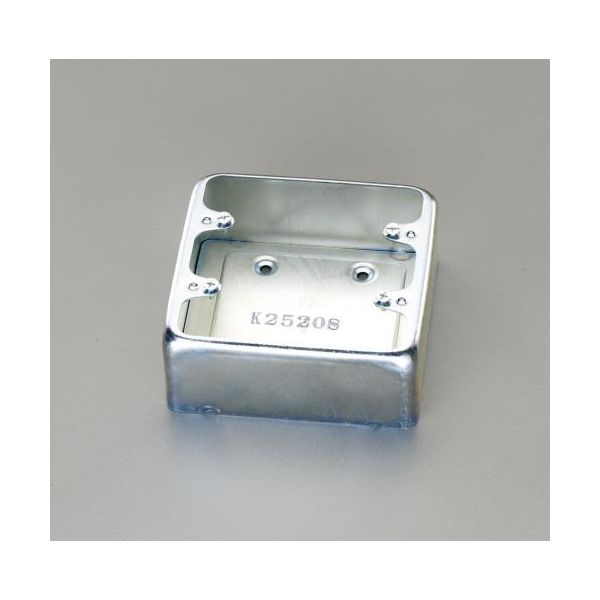 【即納在庫品】「直送」エスコ EA940CS-10 124x120x50mm 露出スイッチボックス【ハブ無し／2個用 EA940..