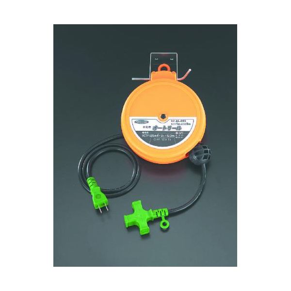 (LINEクーポン有)【即納在庫品】「直送」【個人宅配送不可】 エスコ EA815SS-10 直送 代引不可・他メーカー同梱不可 6.0m125V/15Aオートリール EA815SS10【キャンセル不可】