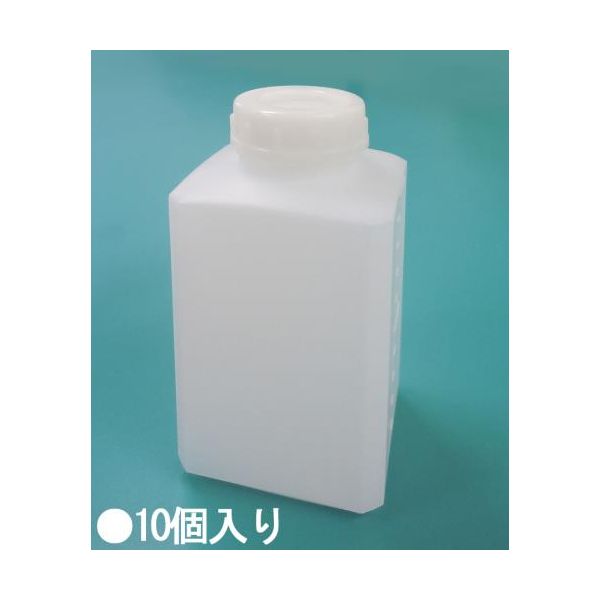 【個人宅配送不可】【即納在庫品】「直送」エスコ EA508AF-4B 1000ml 角型広口ポリ容器【10個】 EA508AF4B【キャンセル不可】