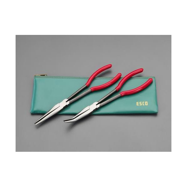 【即納在庫品】「直送」【個人宅配送不可】 エスコ EA537FA-10 直送 代引不可・他メーカー同梱不可 280mm　ロングノズルプライヤーセット EA537FA10【キャンセル不可】