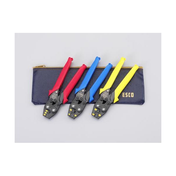 【即納在庫品】「直送」【個人宅配送不可】 エスコ EA538J-1 直送 代引不可・他メーカー同梱不可 圧着ペンチセット EA538J1【キャンセル不可】