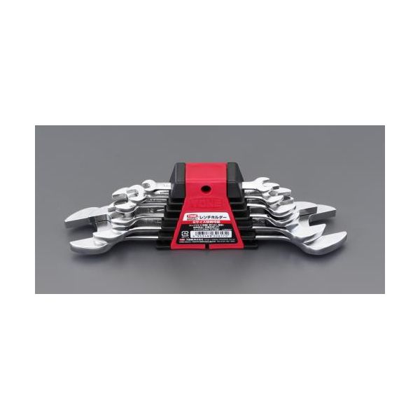 【個人宅配送不可】 エスコ EA615G-62A 直送 代引不可・他メーカー同梱不可 6本組　両口スパナ EA615G62A【キャンセル不可】