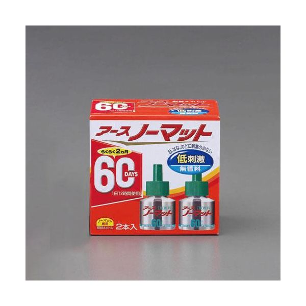 「直送」エスコ EA941B-11A 60日用蚊用殺虫剤 詰替え 2個 EA941B11A