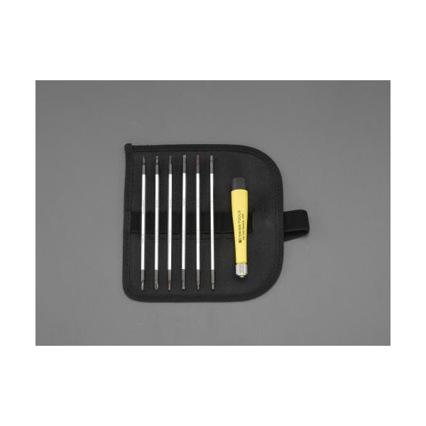 ●〈セット内容〉…6本ビット組(＋)#00×(−)2mm、(＋)#0×(−)2.5mm、六角：1.5×2mm・2.5×3mm、トルクス：T6×T7・T8×T9●六角軸対辺…3.5mm●ハンドル長…85mm●ビット全長…120mm●ハンドル材質…酢酸セルロースブチラート●全長が130〜180mm位で使用して下さい。●弱電関連での作業に最適なESD(静電放電)タイプです。類似商品はこちらエスコ EA552-21 EA552−21 E6,721円エスコ EA552EH 差替式+-精密用ドライ2,531円エスコ EA552EK 差替式ヘクスローブ精密2,602円 エスコ EA552EA-10 直送 代引不可5,487円 エスコEA552AJ-20 直送 代引不可・8,891円 エスコEA552AJ-10 直送 代引不可・8,528円 エスコEA552AJ-30 直送 代引不可・8,863円 エスコEA552AH-10 直送 代引不可・8,517円 エスコEA552AK-20 直送 代引不可・10,920円 エスコ EA552GS 直送 代引不可・他メ10,316円 エスコ EA552GS-12 直送 代引不可6,649円エスコ EA552-16 差替式精密ドライバー4,595円