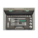 【即納在庫品】「直送」【個人宅配送不可】 エスコEA617DC-19 直送 代引不可・他メーカー同梱不可 1/2”DR ソケットレンチセット EA617DC19