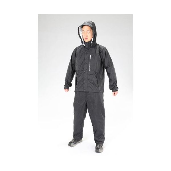 樂天商城 - (LINEクーポン有)【即納在庫品】「直送」【個人宅配送不可】 エスコEA996XB-76 直送 代引不可・他メーカー同梱不可 M 透湿型レインウェアー ブラック EA996XB76