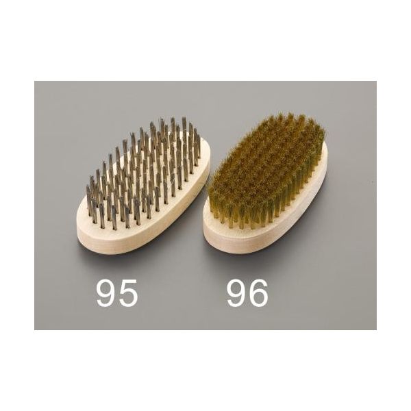 【即納在庫品】「直送」エスコ EA109B-96 135mm 小判型ブラシ 真鍮線 EA109B96