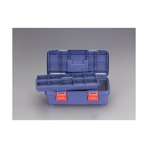 【即納在庫品】「直送」エスコ EA505K-445 443x216x160mm 工具箱 中皿付 EA505K445