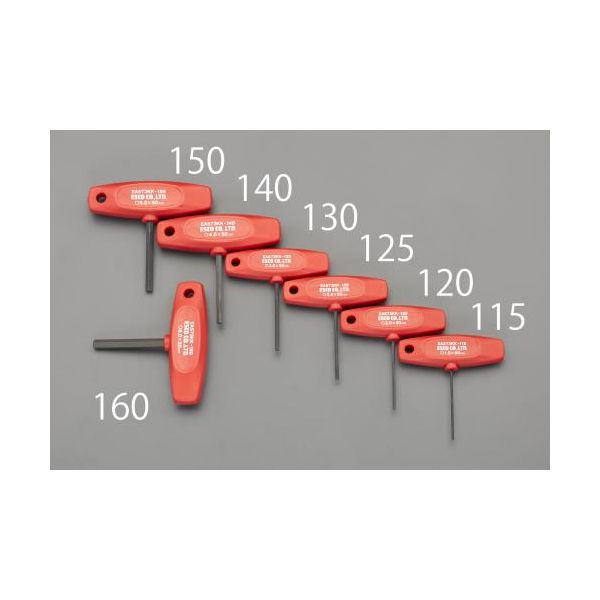【あす楽対応】「直送」エスコ EA573KK-140 4．0x 50mm Hexagon T型ドライバー EA573KK140